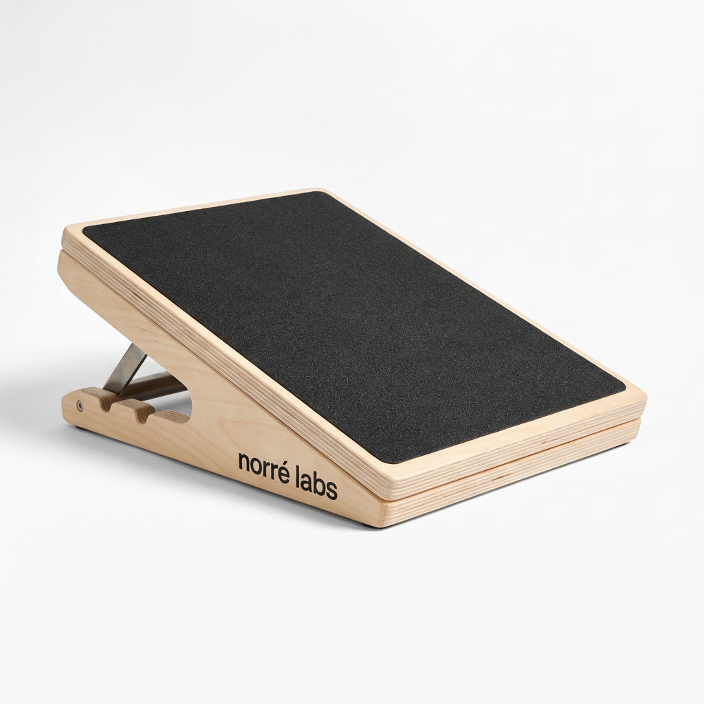 The NorréBoard adjustable birch slant board